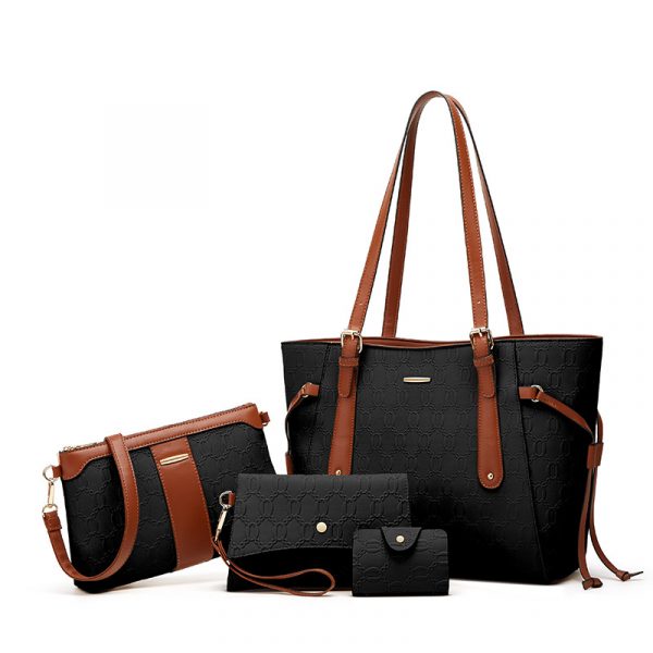 Trendy retro fashionable women's bag three piece set - Image 2