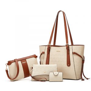 trendy retro fashionable women's bag three piece set